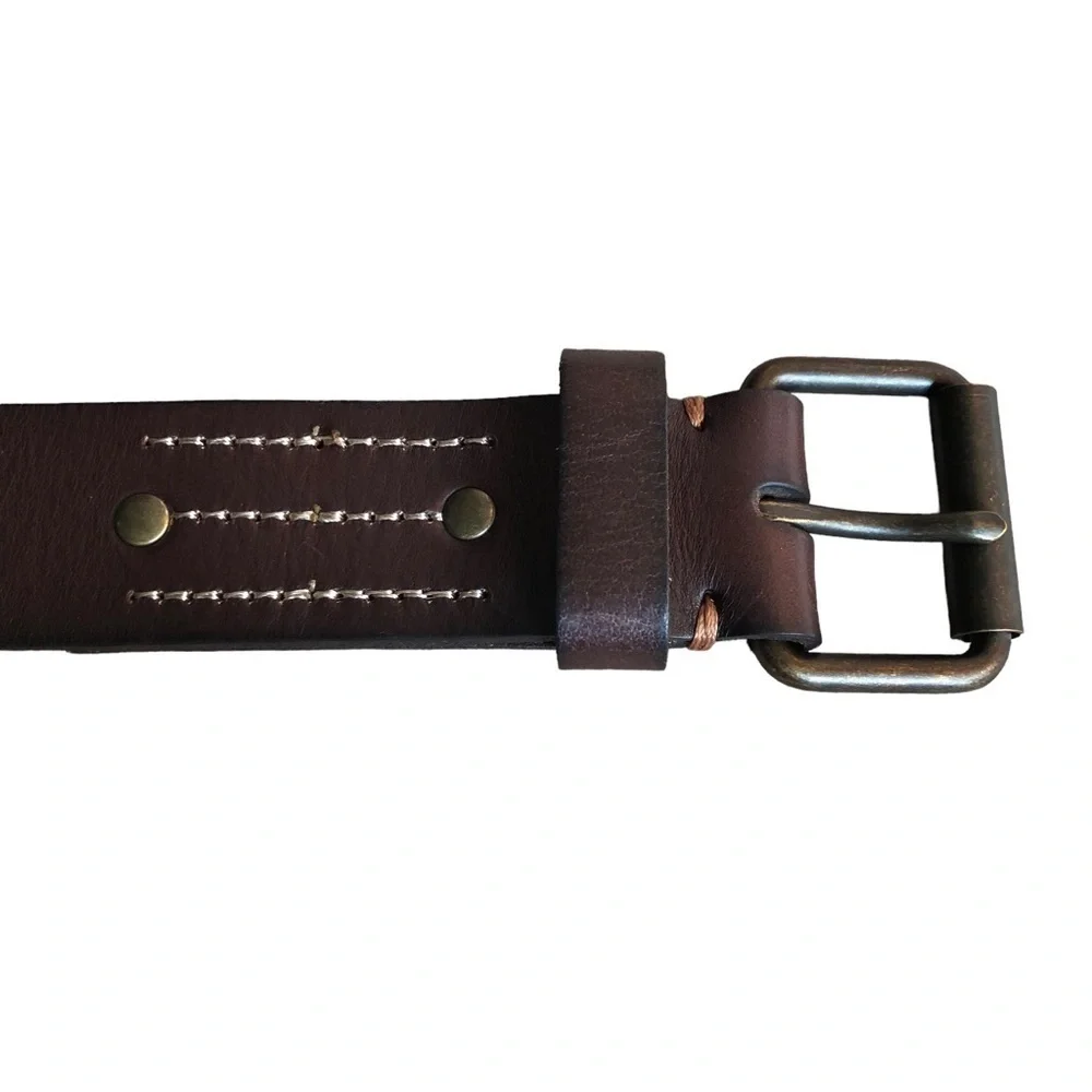 Land’s End Mens Casual Brown Leather Belt Size 42